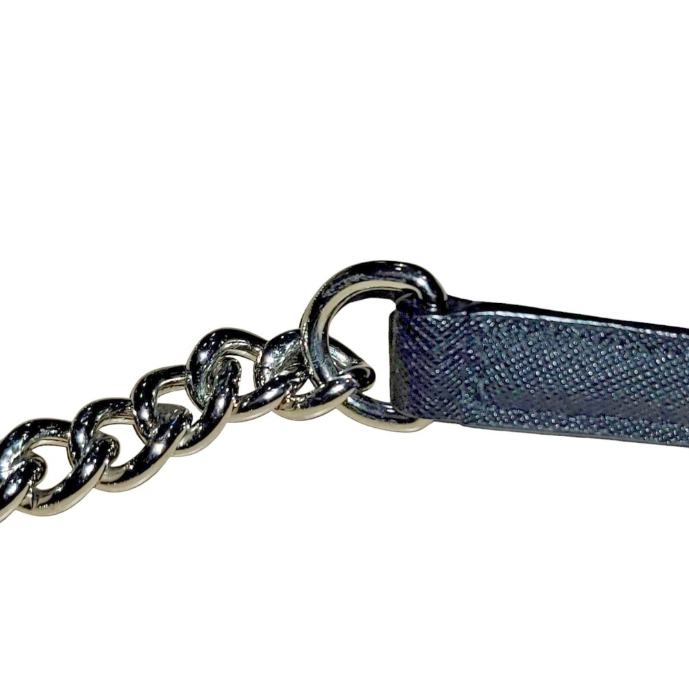 REBECCA‎ MINKOFF Avery Saffiano Leather Chain Strap Crossbody Purse Black - Picture 5 of 16